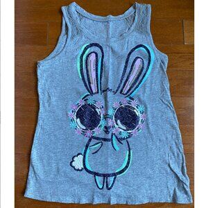 Justice Girl's Sleeveless Tee with Bunny